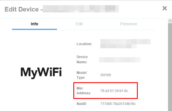 blacklist mac address meraki