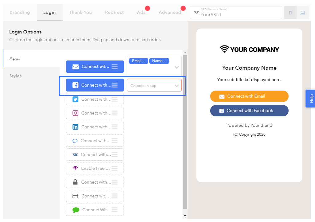 Facebook login app – MyWiFi Support Desk